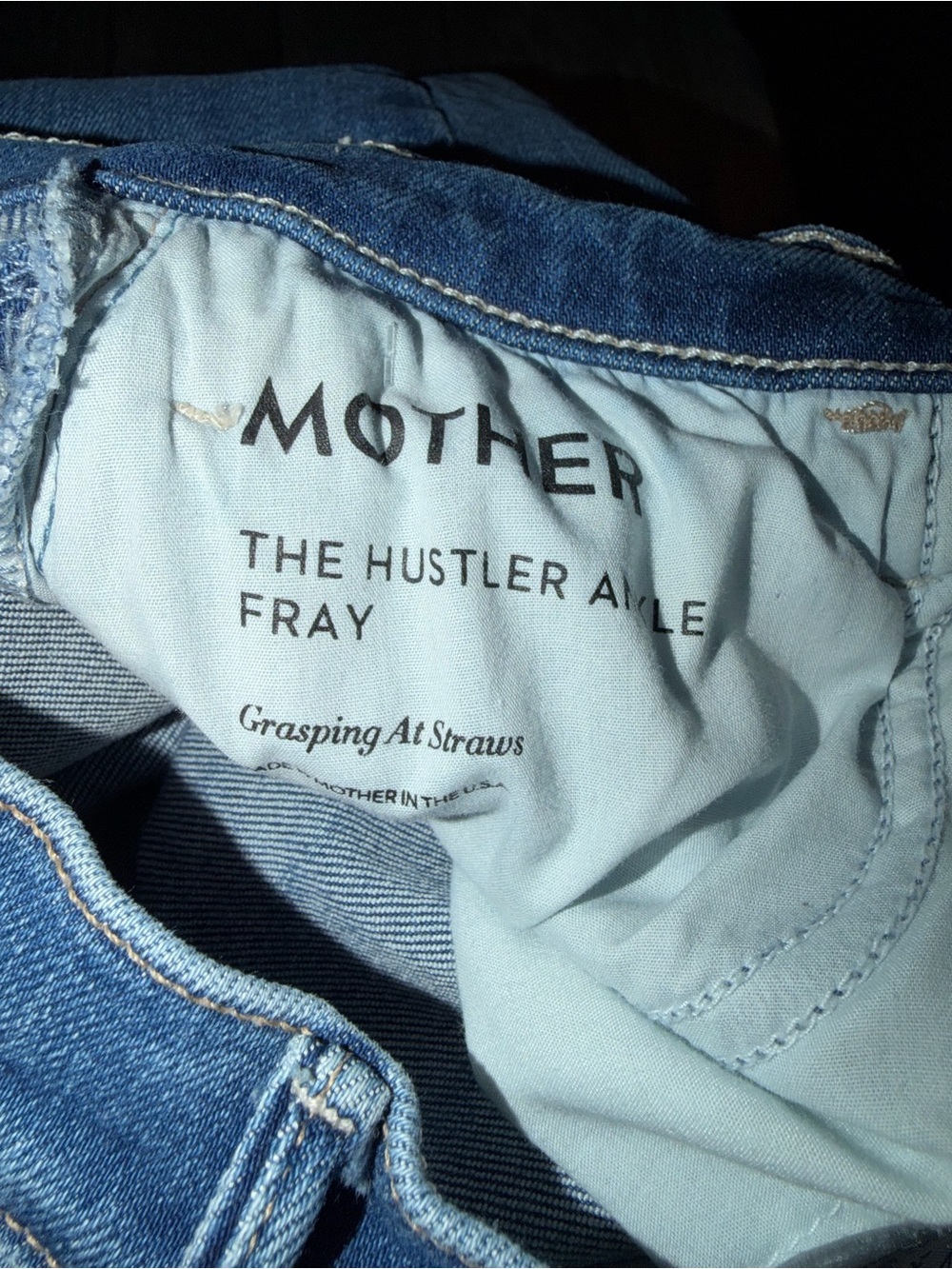 New MOTHER The Hustler Ankle Fray Jeans - Picture 4 of 6